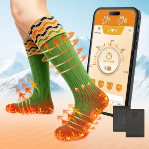 Heated Electric Warm Socks Thick Thermal Cozy Socks For Winter Outdoor Sports Rechargeable Battery Powered Warm Footwear
