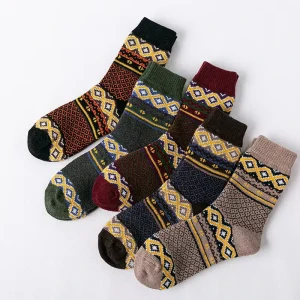 Heavy Soft Cozy Wool Men Warm Super Thick Socks for Winter