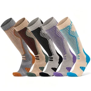 High Cost Performance Factory Supply Soft Wool Ultra Warm Socks Durable Premium Fabric Ski Knee High Socks
