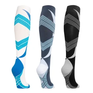 High Elastic Compression Socks Basketball Sport Breathable Cushion Crew Socks for Running Training