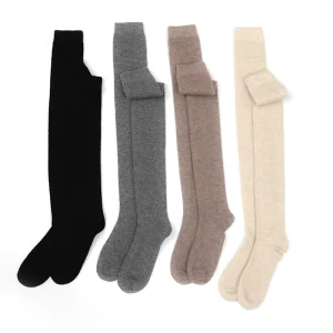 High Heeled Stockings Autumn Winter Women’s Knee Length Warm and Simple yet Versatile Long Leg Stockings