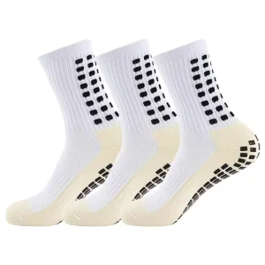 High Performance Men’s Sports Non slip Athletic Football Socks Silicone Grip Knee High Soccer Socks
