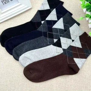 High Quality 100% Cotton Dress Socks for Business Men Custom Logo Colorful and Plain Black Breathable and Anti Bacterial Crew
