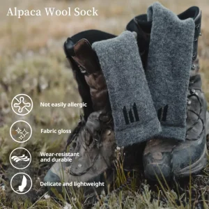 High Quality Alpaca Wool Socks Unisex Warm Breathable Thick Nature Merino Wool Socks for Outdoor Hiking Ski and Daily
