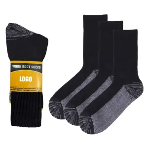 High Quality Antimicrobial Bamboo Men’s Crew Socks Athletic Running Sports Boot Work Socks