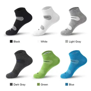 High Quality Athletic Running Socks Quick Dry Sweat Wicking Knitting Technology Comfortable Ankle Running Socks Logo
