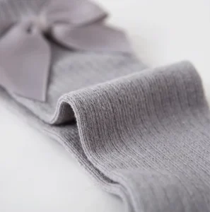High Quality Baby Girl’s and Children’s Colorful Knee High with Tie Bow Boot Socks