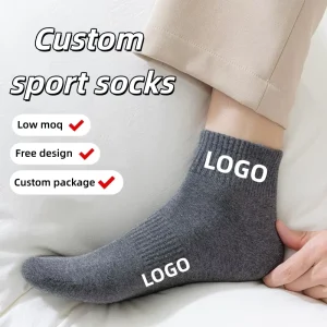 High Quality Breathable Casual Socks Men’s Athletic Crew Socks for Autumn