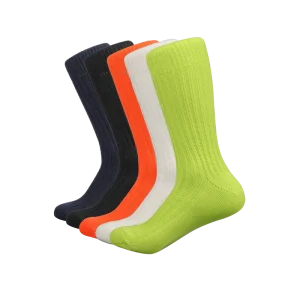 High Quality Casual Solid Color Crew Sock Soft Comfortable Cotton Socks Men Socks Custom Logo