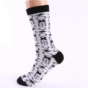 High Quality Casual Sport Men White Custom Logo Cotton Socks