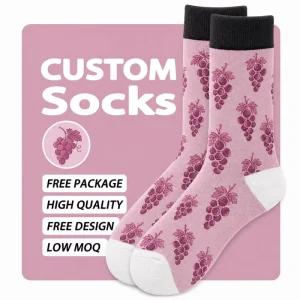 High Quality Combed Cotton Breathable Soft Custom Socks Packaging for OEM ODM Sock Lines