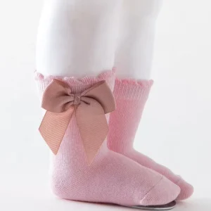 High Quality Cotton Baby Spanish Socks Newborn Baby Socks Bow Baby Girl Socks for Kids