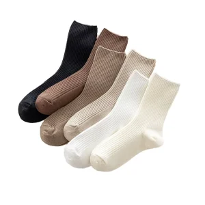 High Quality Cotton Bamboo Fiber Women’s Crew Socks Summer Football Digital Body Soft Comfortable Breathable Quick Dry Sports
