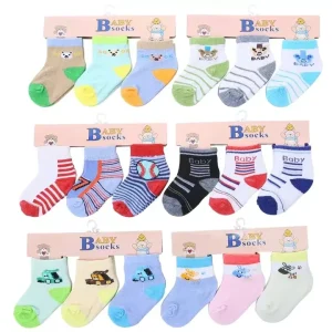 High Quality Cotton Kids Cute Cotton Socks Baby Girls Breathable Crew Casual Socks