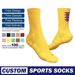 High Quality Cotton Men’S Crew Knitted Personalized Sports Socks Ankle Sports Socks