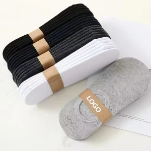 High Quality Cotton Socks Solid Color Plain Anti Slip Low Cut No Show Socks Invisible Men Dress Socks