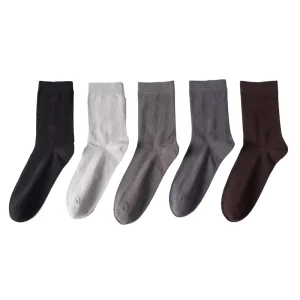 High Quality Crew Men’s Socks Premium Anti-Bacterial Breathable Casual Socks for Gentlemen