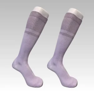 High Quality Custom Athletic Breathable Knitted Anti-Slip Women Graduated Compression Socks Knee High Stocking Workout