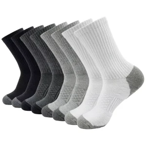 High Quality Custom Crew Training Socks Men’s Athletic Performance Digital Printing Autumn Cotton Anti Bacterial Quick Dry