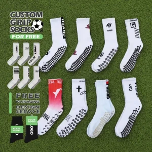 High Quality Custom Football Socks Breathable Sports Non Slip Sock Sport Soccer Grip Sock Custom Logo
