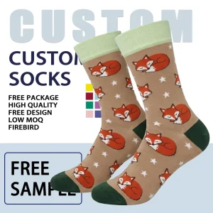 High Quality Custom LOGO Crew Cartoon Socks Men Funny Cool Fancy Breathable Fashion Men Socks