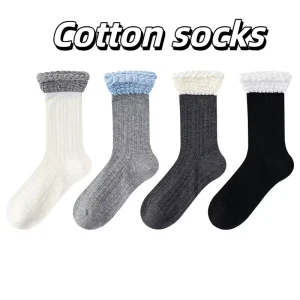 High Quality Custom Logo Crew Cotton Socks Ups Breathable Stylish Women’s Bubble Socks