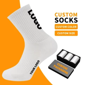 High Quality Custom Logo Men’s Ankle Socks Soft Casual Knitted Crew for Spring Custom Design