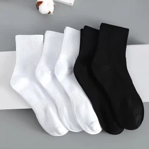High Quality Custom Logo Solid Color Ankle Knitted Casual Socks with Low MOQ for Men Spring Season