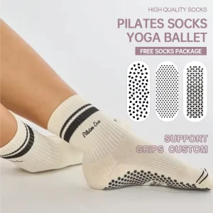 High Quality Custom Logo Yoga Grip Socks Gym Pilate Anti Slip Socks Women Sports Socks