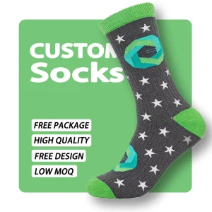High Quality Custom Men’s Dress Socks Animal Cute Cotton Crew Socks Colorful Men’s Socks
