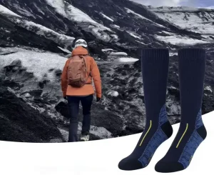 High Quality Custom Winter Hiking Socks Fashion Waterproof Colored Thick Keep Warm Outdoor Socks