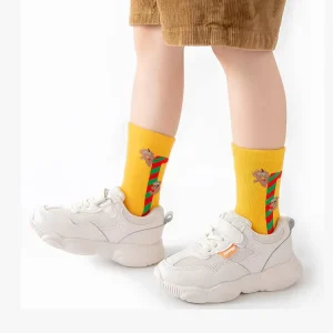 High Quality Custom logo Comfortable Cotton Cute Kids Socks Colorful Baby Girls Socks