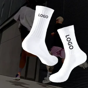 High Quality Customised Designer Bamboo Compression Men’s Sports Socks OEM Crew Ankle Cotton for Autumn Cycling Running Cuff