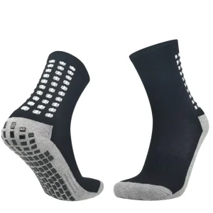 High Quality Design Sport Men Running Anti Slip Tube Trampoline Custom Socks Football Soccer Sports Grip Socks