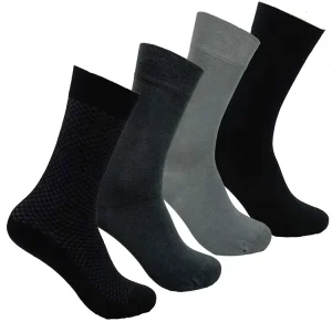 High Quality Eco Friendly Casual Solid Color Soft Adult Dress Cotton Crew Organic Bamboo Fiber Socks Men Bamboo Socks Custom