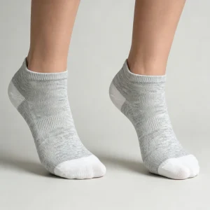 High Quality Heather Gray Cotton Ankle Socks Breathable Soft Skin Friendly Everyday Running Office Casual Short Socks