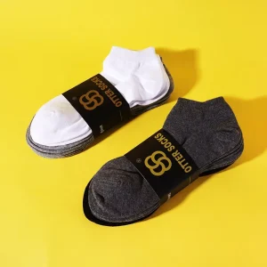 High Quality Men & Women Cotton Ankle Socks Knitted Anti-Slip Low Cut With Mixed Colors for Daily Wear Small MOQ Casual Socks