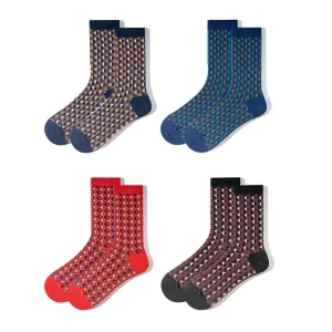 High Quality Men’s Cotton Crew Dress Socks Plus Size Anti Bacterial Anti Foul Sports Socks with Spring Body Cuff