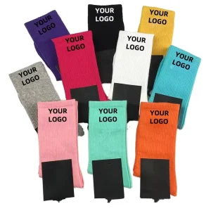 High Quality Men’s Sports Cotton Socks Casual Crew with Anti-Bacterial Anti-Slip Features Letter Pattern Autumn
