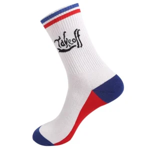 High Quality Men’s Sports Socks Basketball Logo Design Custom Sports Socks