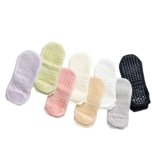 High Quality Men’s Thin Anti Slip Crew Socks Breathable Knitted Yoga Pilates Sports Socks with Body Logo Design Custom