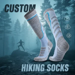 High Quality Merino Wool Fashion Popular Colored Thick Custom Full Terry Keep Warm Hiking Socks for Unisex