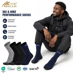 High Quality Merino Wool Sock Custom Gym Athletic Running Sport Socks Thermal Warm Cozy Winter Sock for Men Women