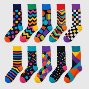 High Quality Moisture Wicking Stretch Fit Private Label Custom Socks for B2B Custom Orders