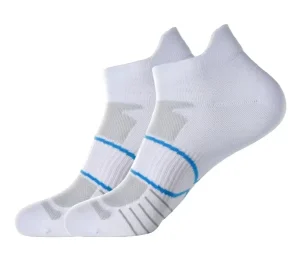 High Quality Nylon Polyester Cotton Blend Sport Socks Quick Dry Custom Embroidery Logo No Show Ankle Socks for Men Women
