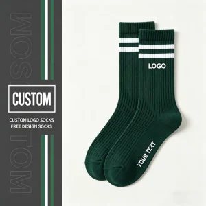 High Quality Print Luxury Cotton Socks Unisex Gym Running Sports Socks Crew Men Logo Performance Custom Socks
