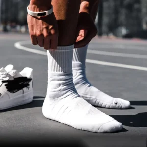 High Quality Soft Breathable Sport Socks Custom Performance Terry Athletic Cushion Basketball Socks