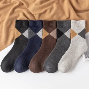 High Quality Soft Thermal Comfortable Warm Unisex Fashion Thick High Quality Winter Man Sheep Wool Socks