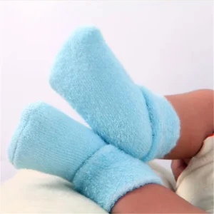 High Quality Solid Color Socks for Newborn Cotton Warm Baby Socks
