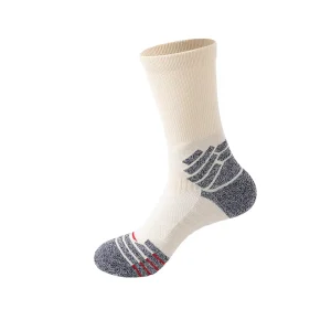 High Quality Thermal Men’s Sports Crew Socks for Autumn Outdoor Camping Hiking Comfortable Cushion Customizable Logo Cuff Bottom